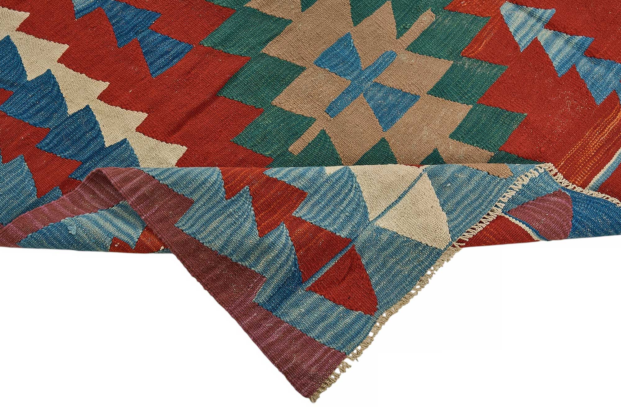 6x10 Handwoven Turkish Kilim Rug - 50590