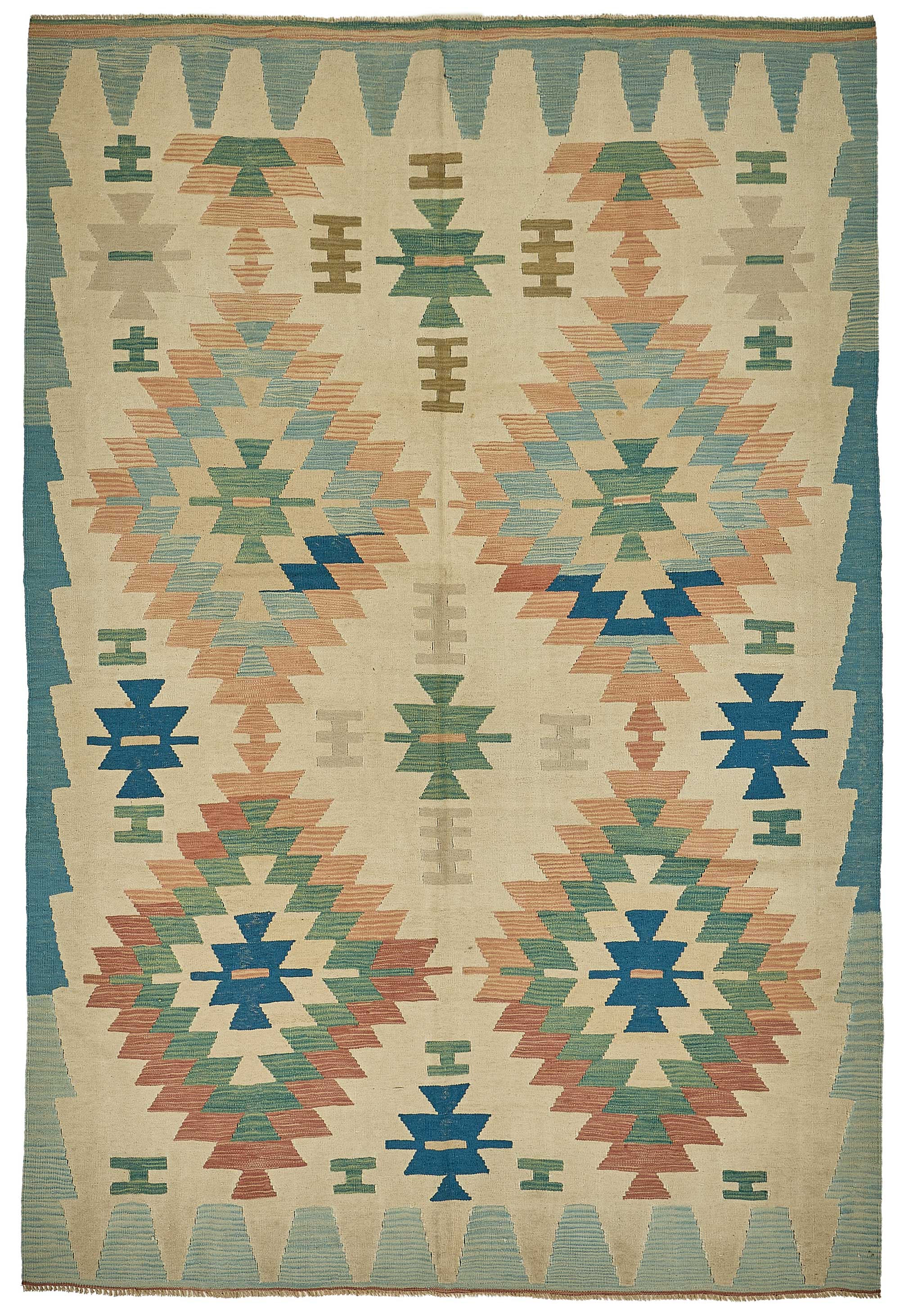 6x9 Handwoven Turkish Kilim Rug - 50591