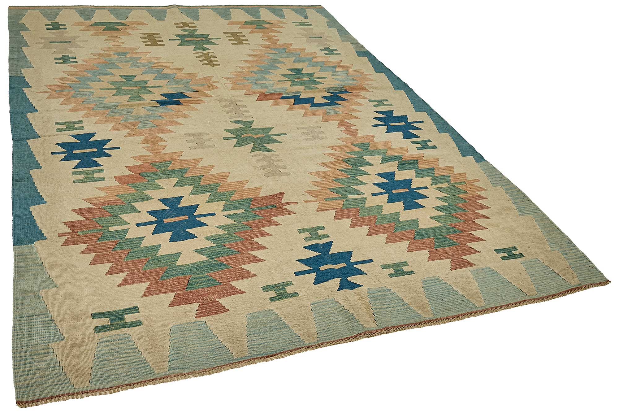 6x9 Handwoven Turkish Kilim Rug - 50591