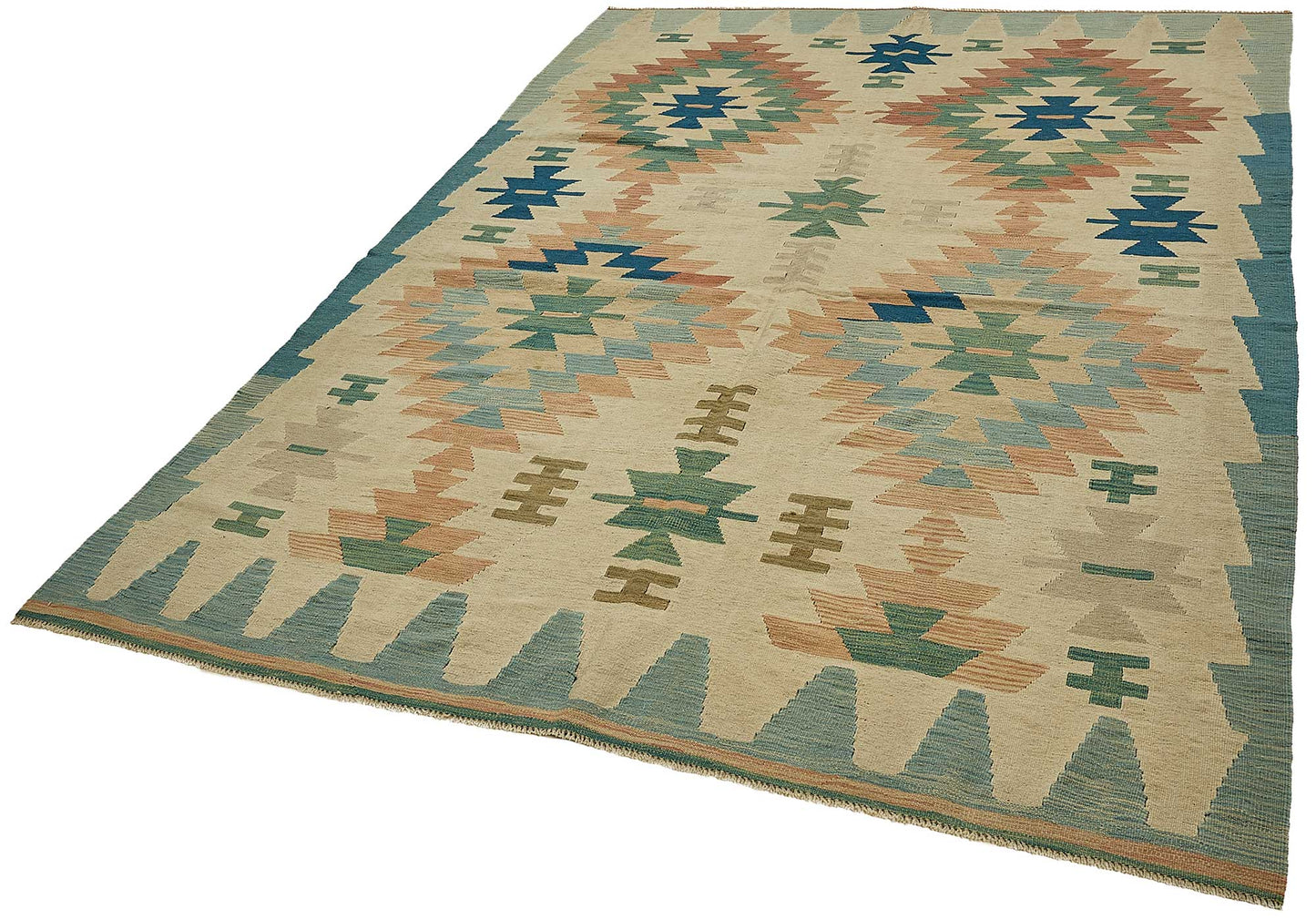 6x9 Handwoven Turkish Kilim Rug - 50591