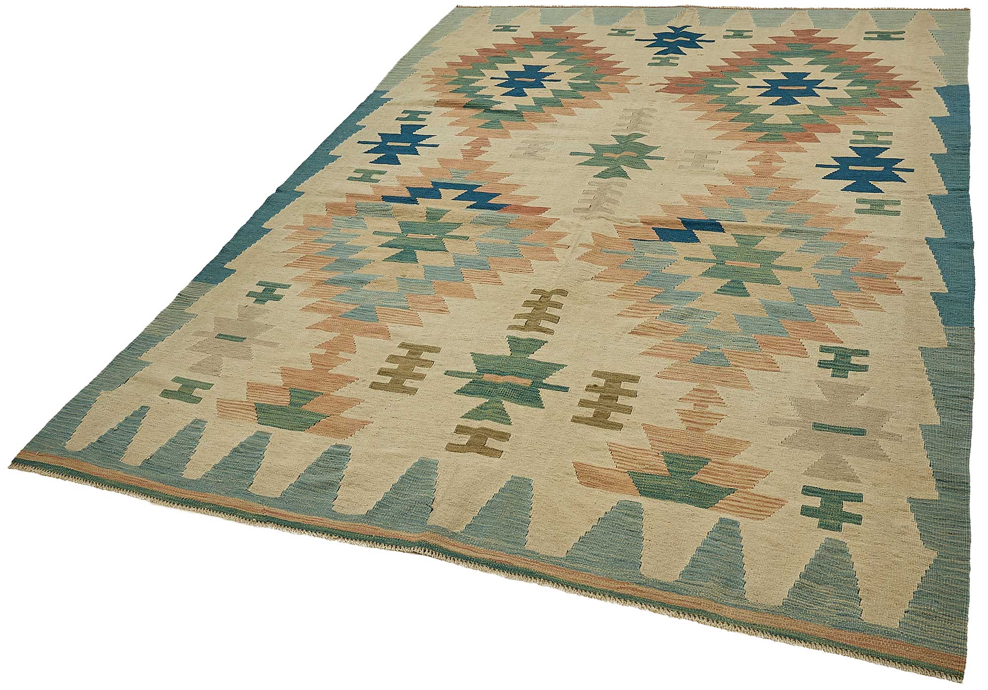 6x9 Handwoven Turkish Kilim Rug - 50591