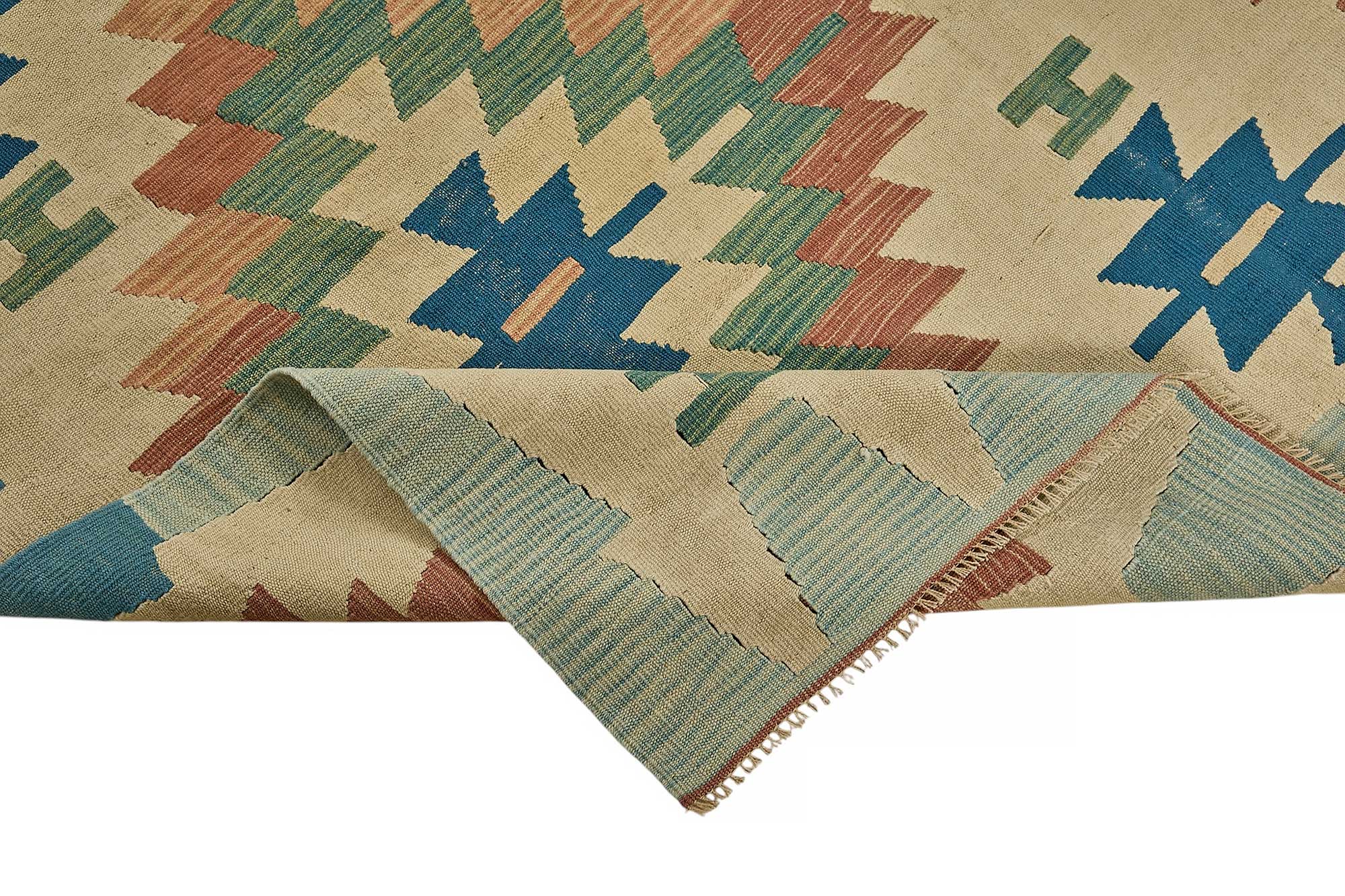 6x9 Handwoven Turkish Kilim Rug - 50591
