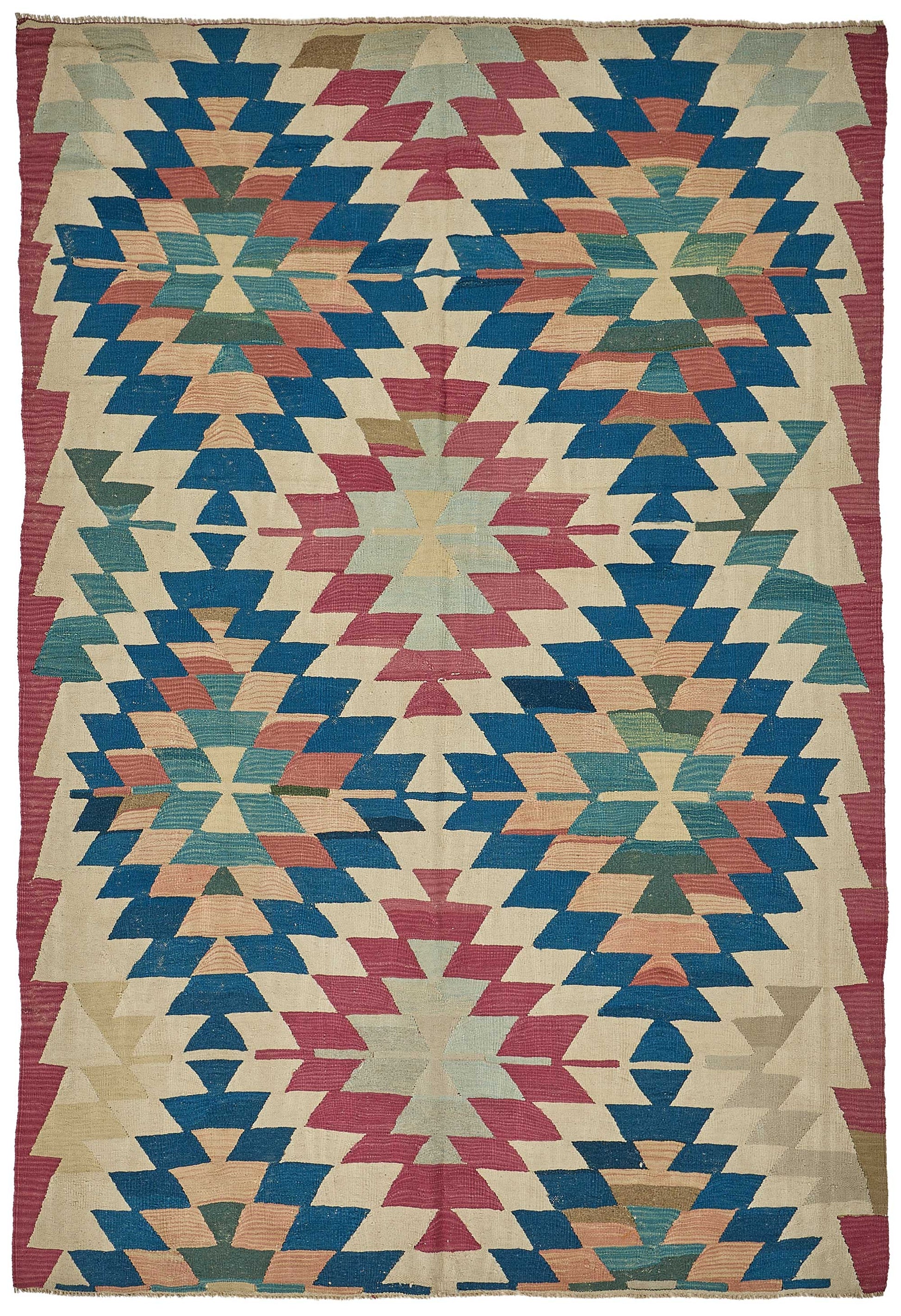 6x9 Handwoven Turkish Kilim Rug - 50592
