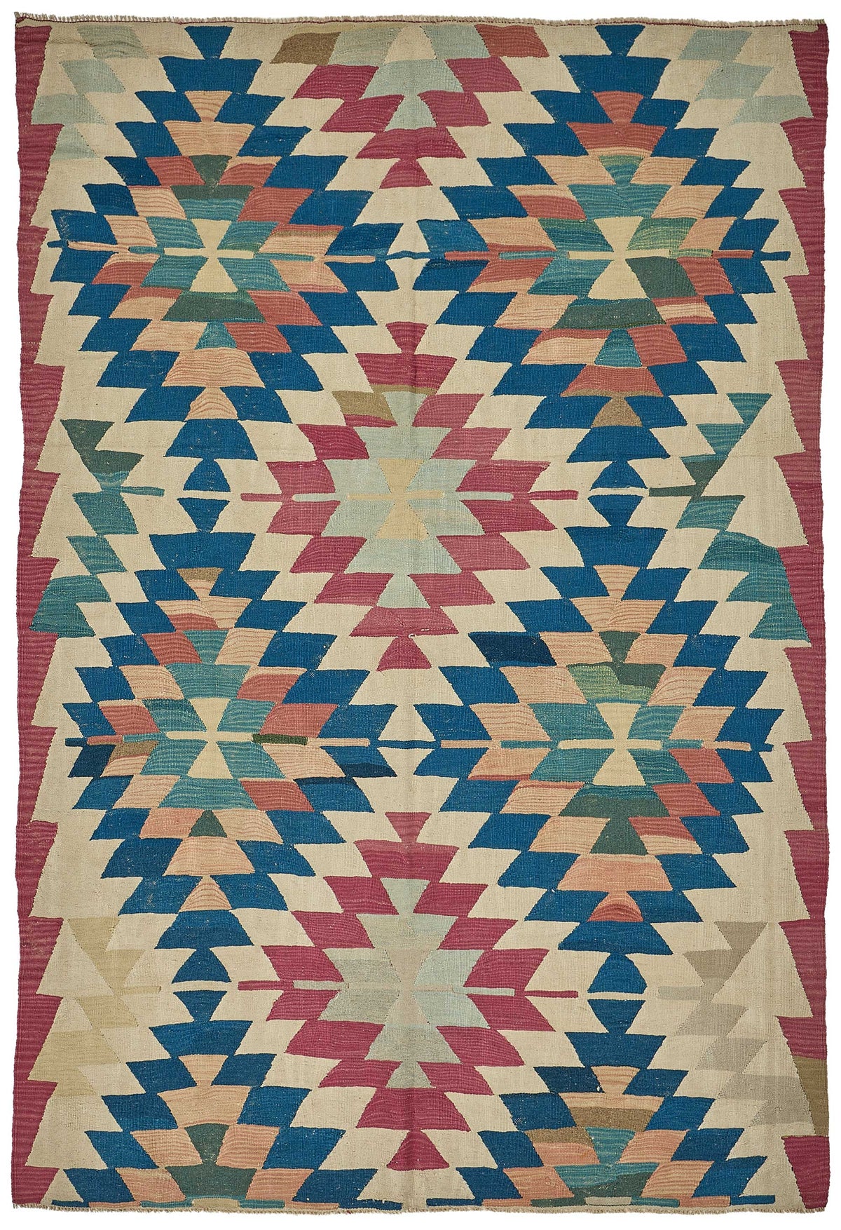 6x9 Handwoven Turkish Kilim Rug - 50592