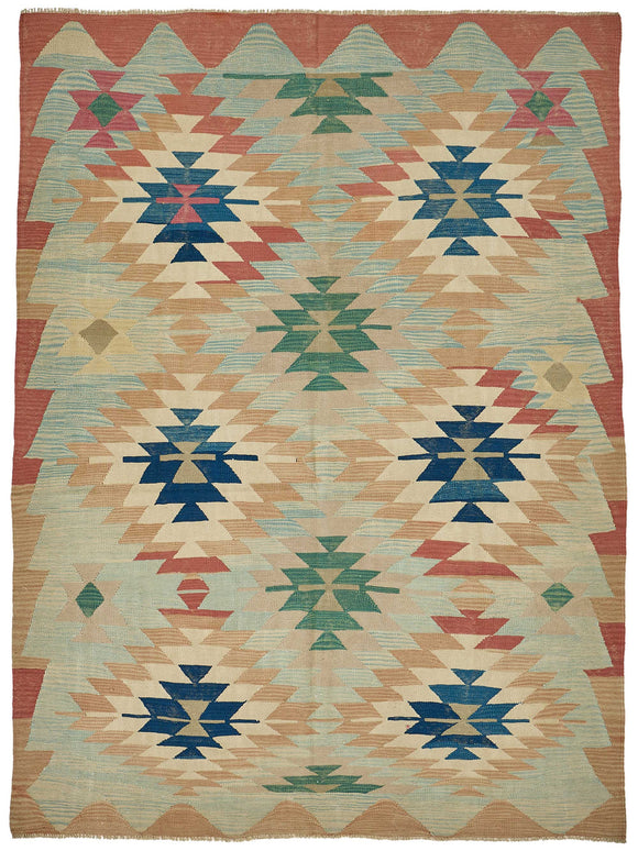 6x8 Handwoven Turkish Kilim Rug - 50594