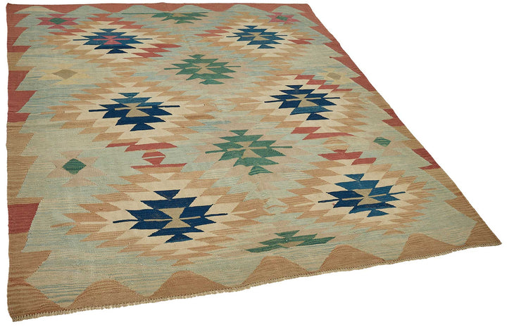 6x8 Handwoven Turkish Kilim Rug - 50594
