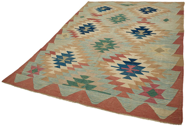 6x8 Handwoven Turkish Kilim Rug - 50594