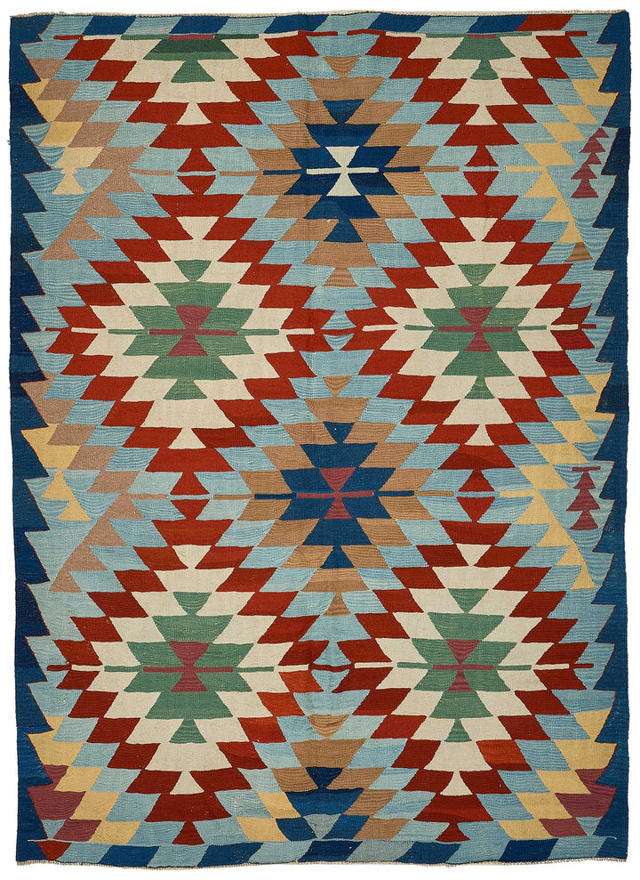 6x9 Handwoven Turkish Kilim Rug - 50596