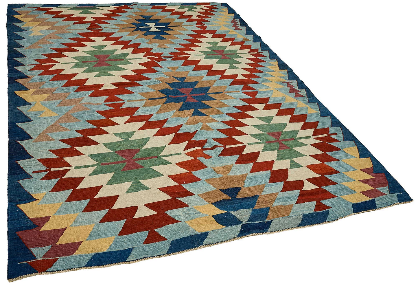 6x9 Handwoven Turkish Kilim Rug - 50596