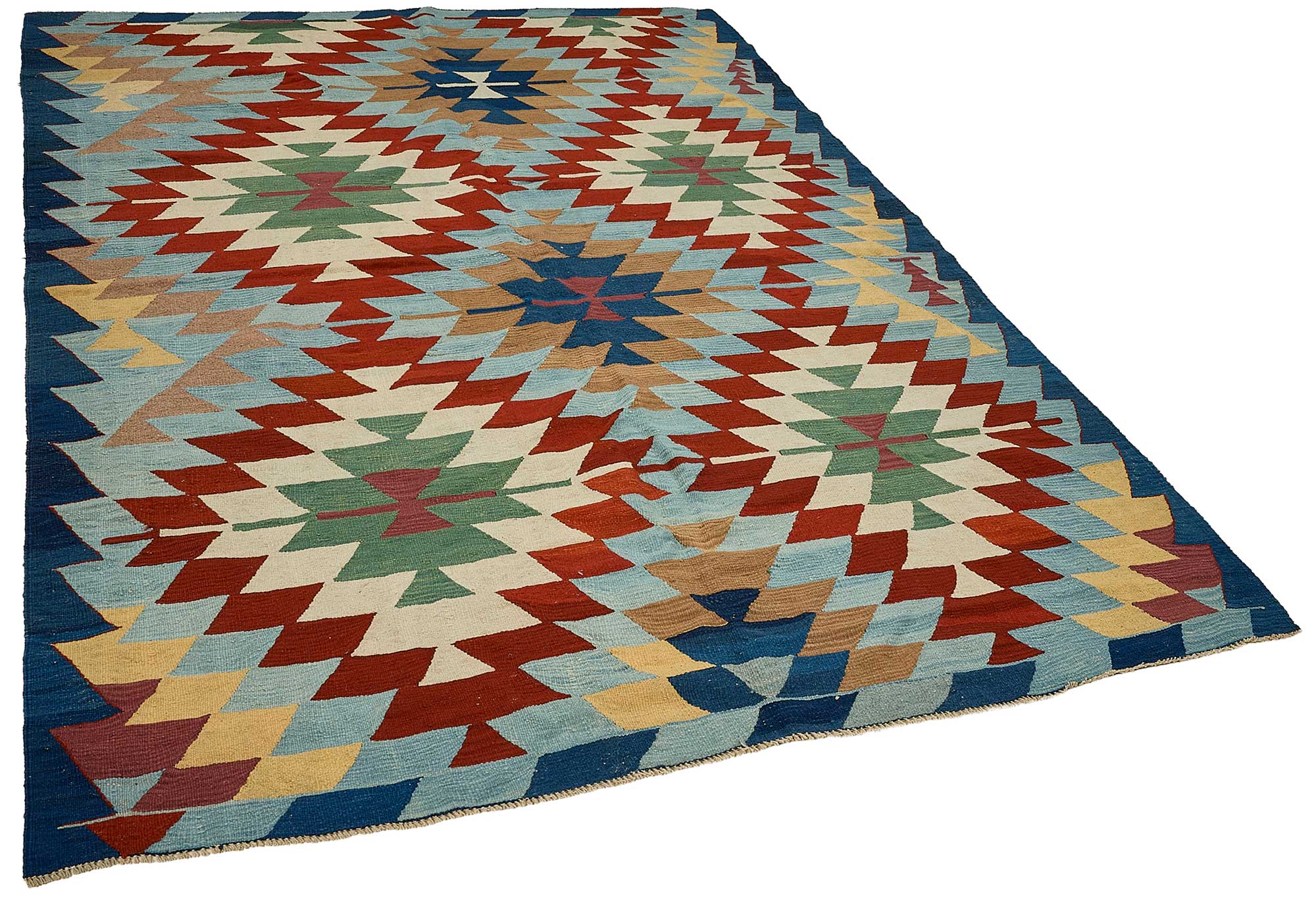 6x9 Handwoven Turkish Kilim Rug - 50596