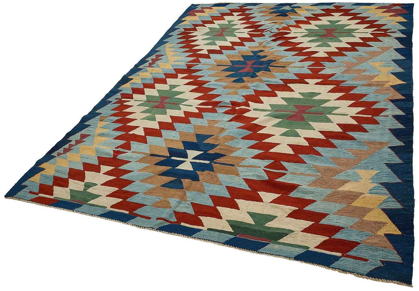 6x9 Handwoven Turkish Kilim Rug - 50596