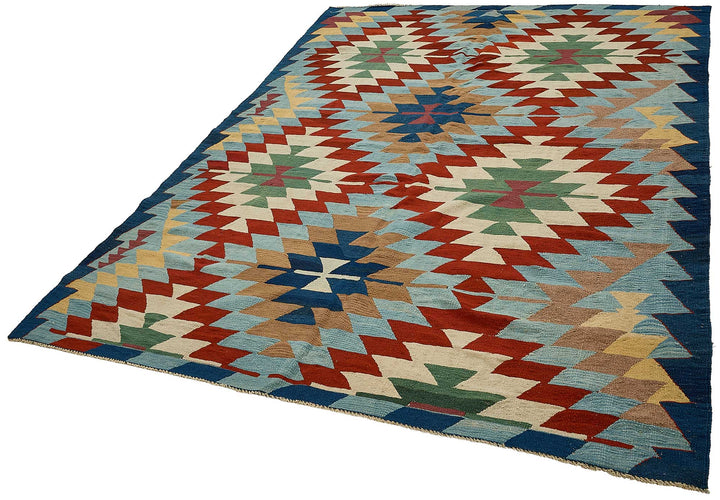 6x9 Handwoven Turkish Kilim Rug - 50596