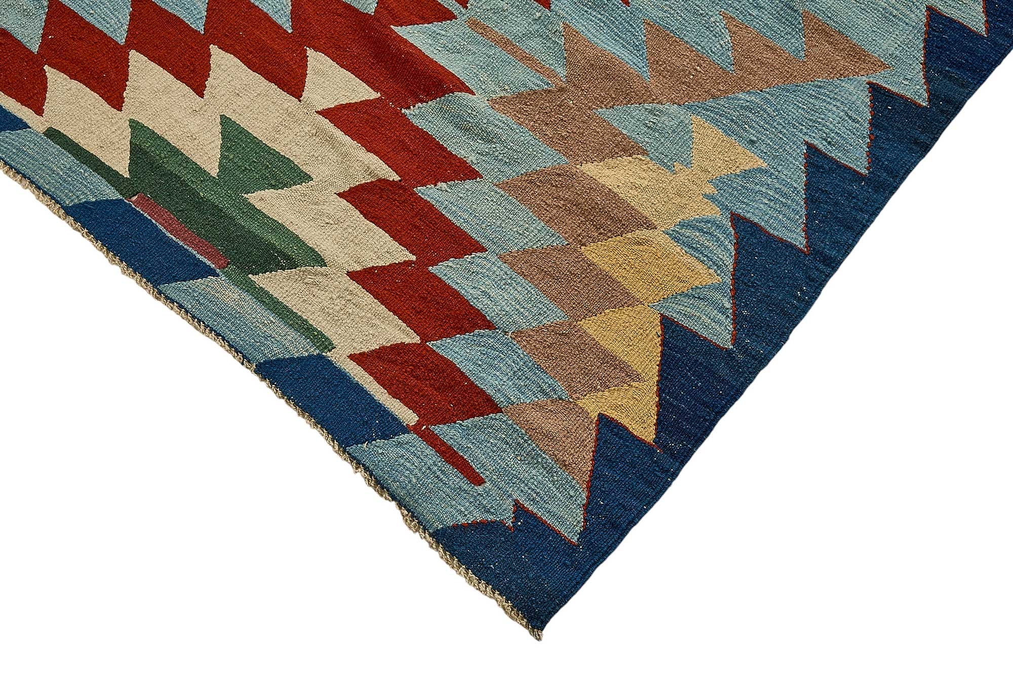 6x9 Handwoven Turkish Kilim Rug - 50596