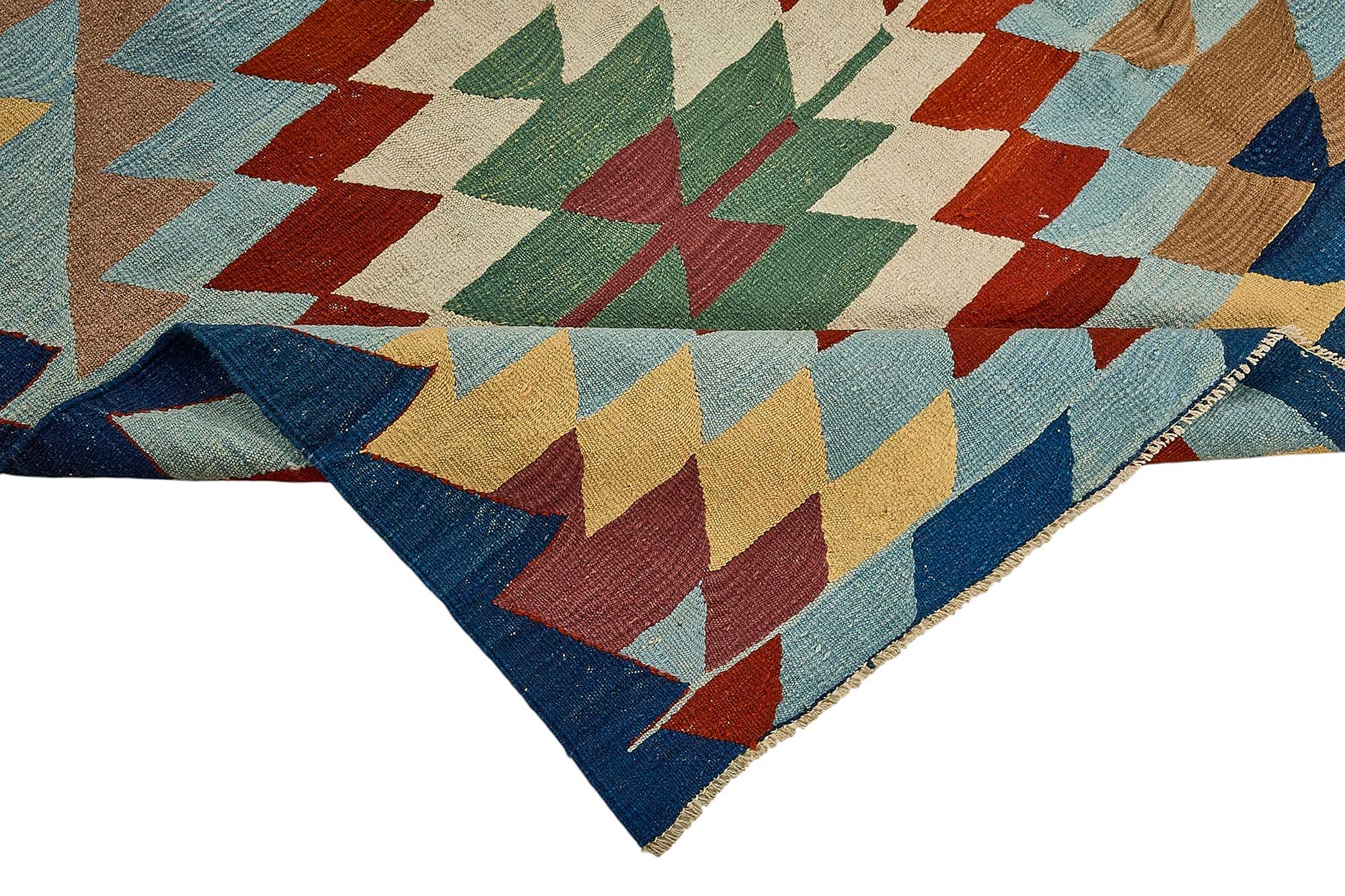 6x9 Handwoven Turkish Kilim Rug - 50596