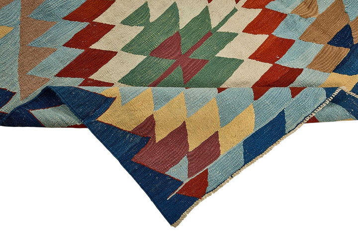 6x9 Handwoven Turkish Kilim Rug - 50596
