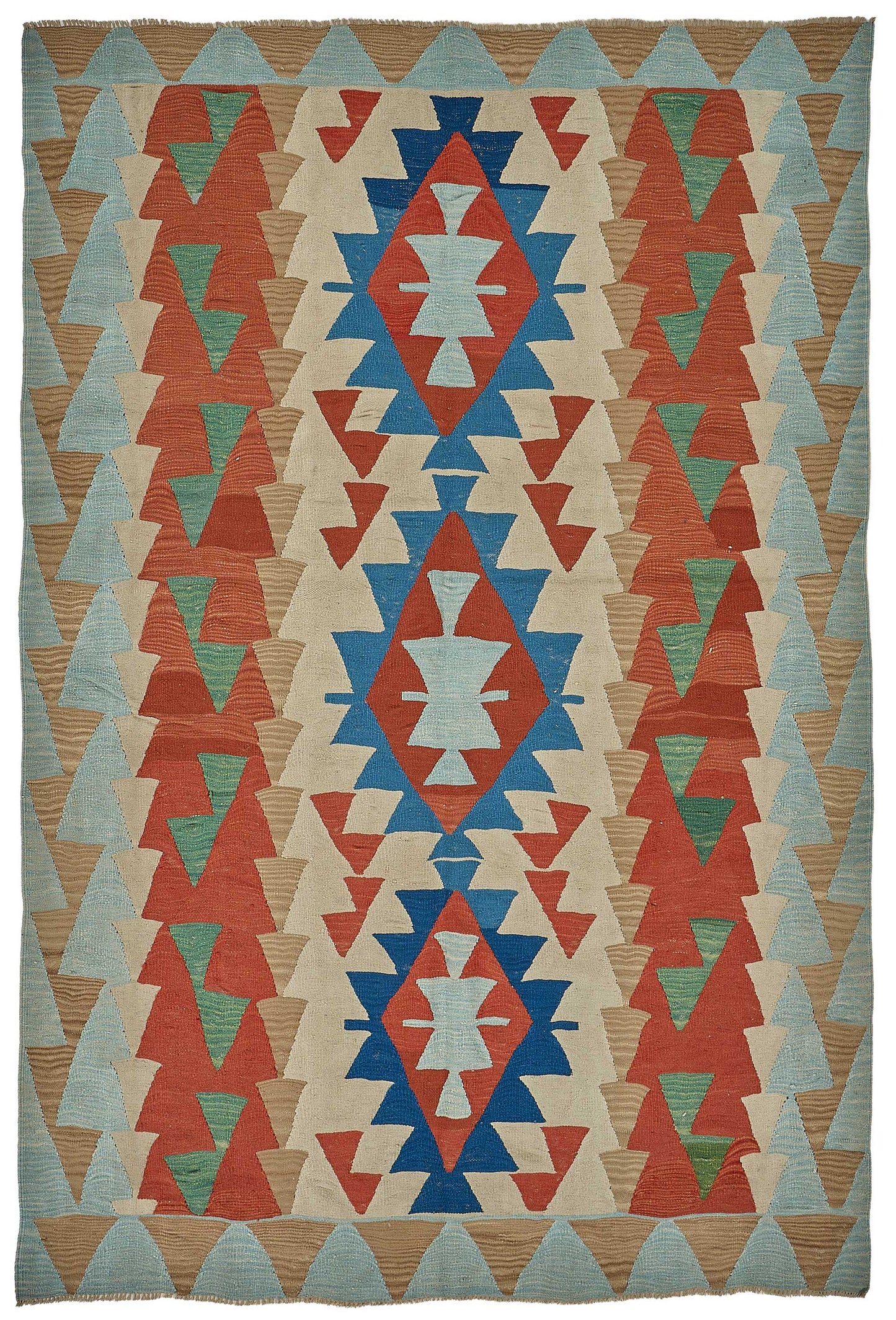 6x9 Handwoven Turkish Kilim Rug - 50597