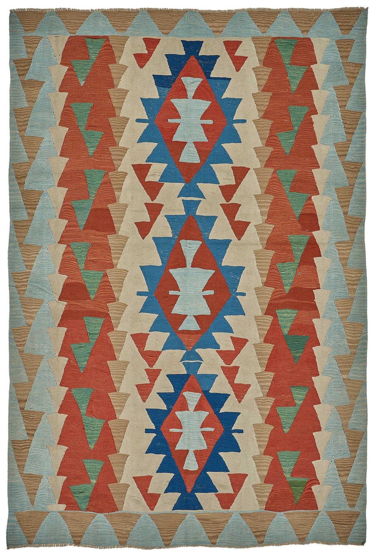 6x9 Handwoven Turkish Kilim Rug - 50597