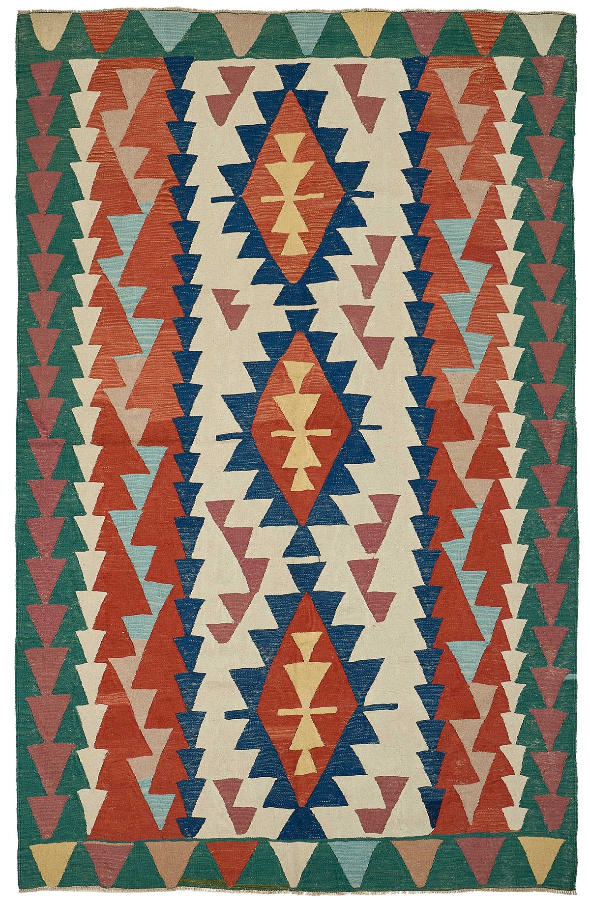 6x9 Handwoven Turkish Kilim Rug - 50598