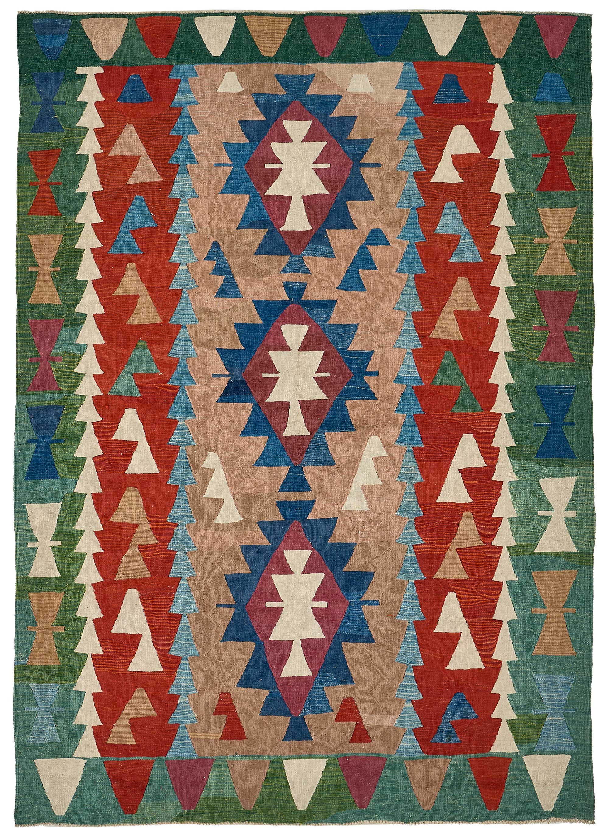 6x9 Handwoven Turkish Kilim Rug - 50599
