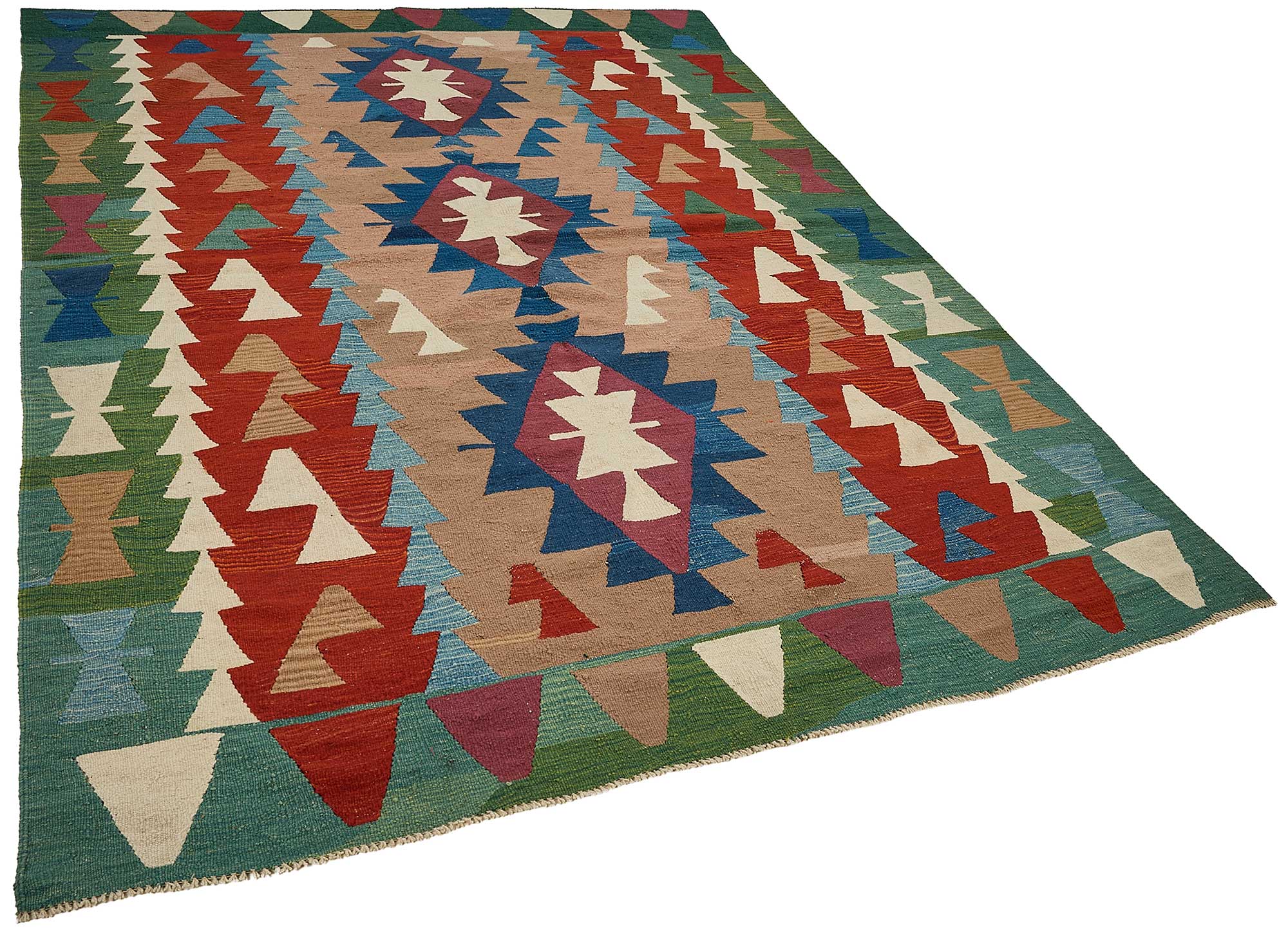 6x9 Handwoven Turkish Kilim Rug - 50599