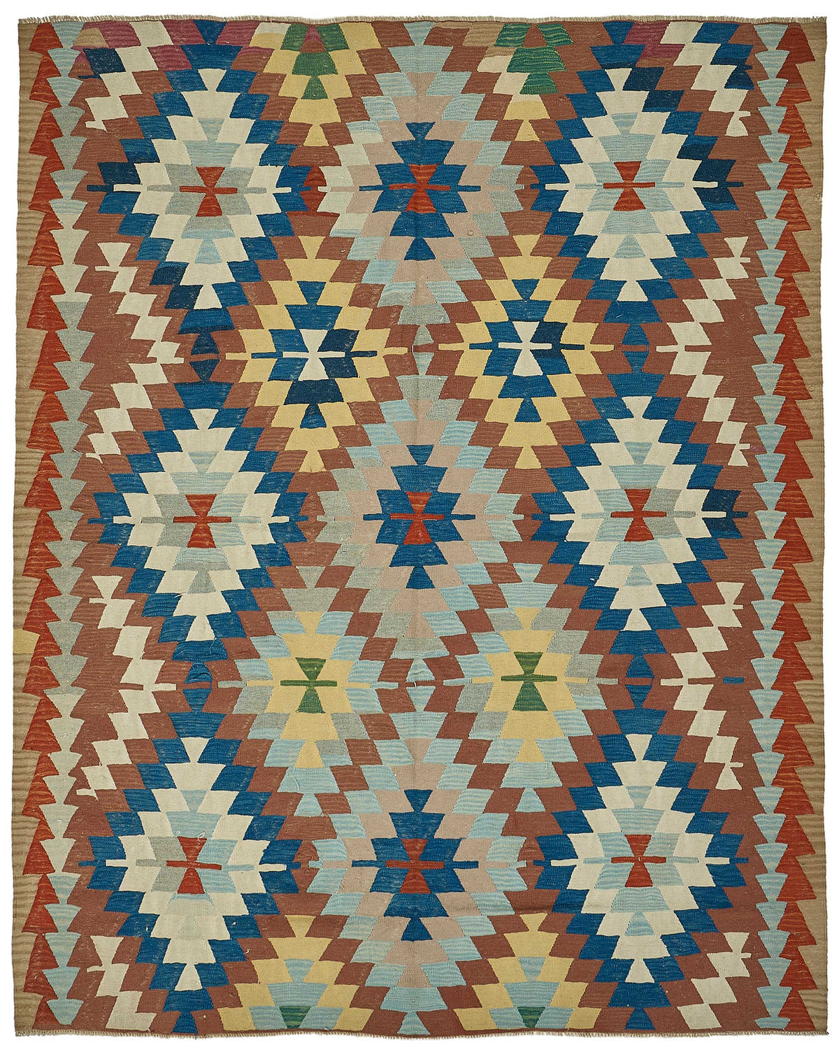 7x9 Handwoven Turkish Kilim Rug - 50600