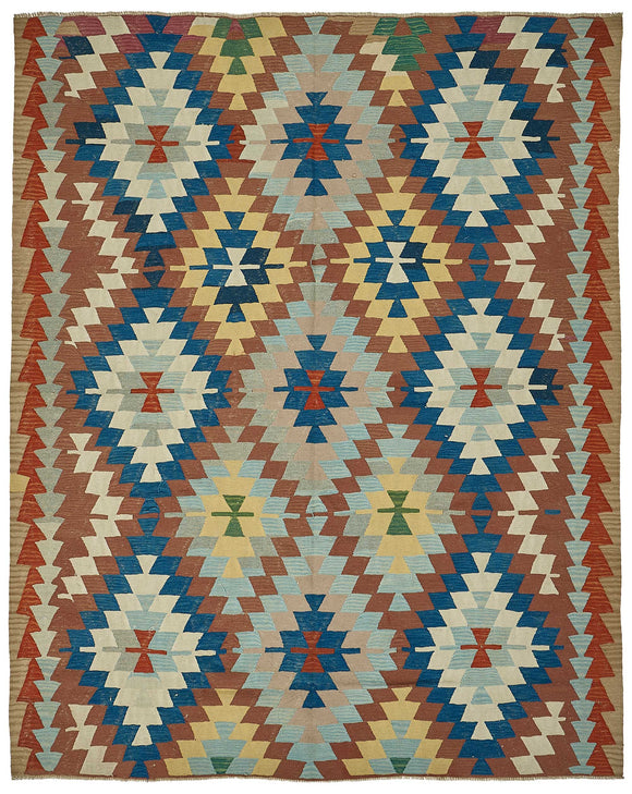 7x9 Handwoven Turkish Kilim Rug - 50600