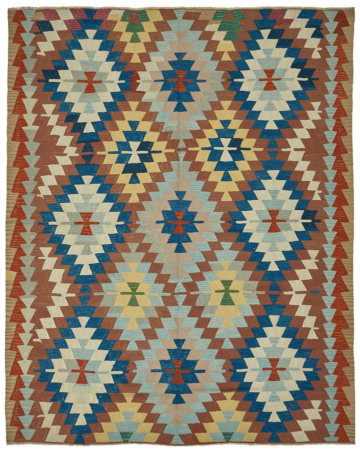 7x9 Handwoven Turkish Kilim Rug - 50600