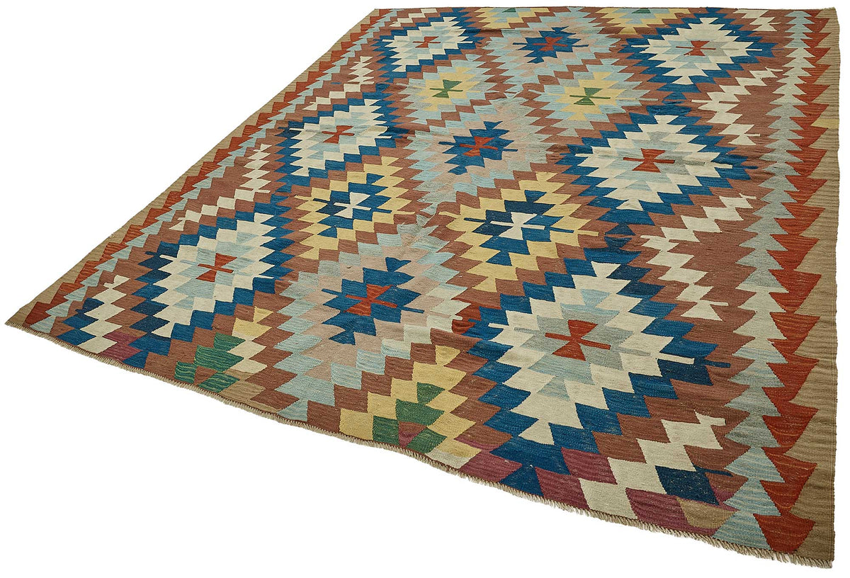 7x9 Handwoven Turkish Kilim Rug - 50600