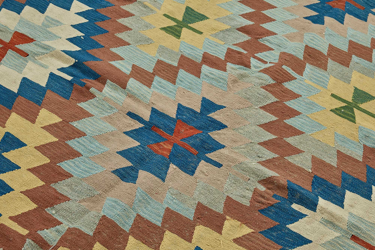 7x9 Handwoven Turkish Kilim Rug - 50600