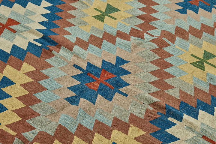 7x9 Handwoven Turkish Kilim Rug - 50600