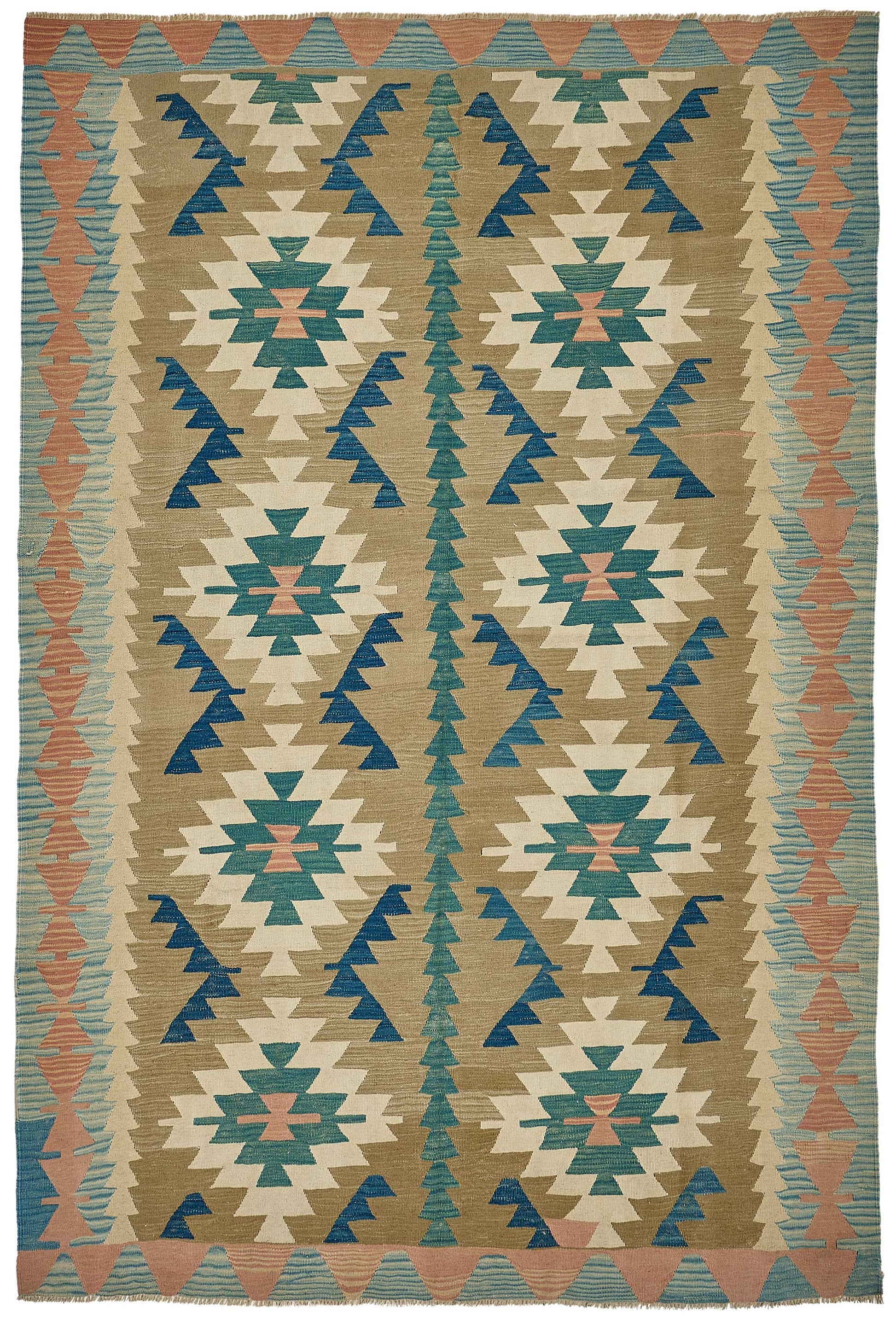 6x9 Handwoven Turkish Kilim Rug - 50601