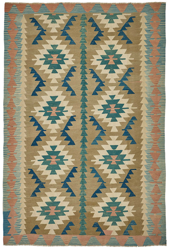 6x9 Handwoven Turkish Kilim Rug - 50601