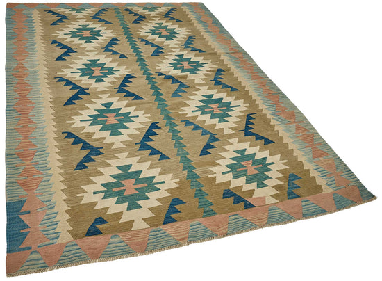 6x9 Handwoven Turkish Kilim Rug - 50601