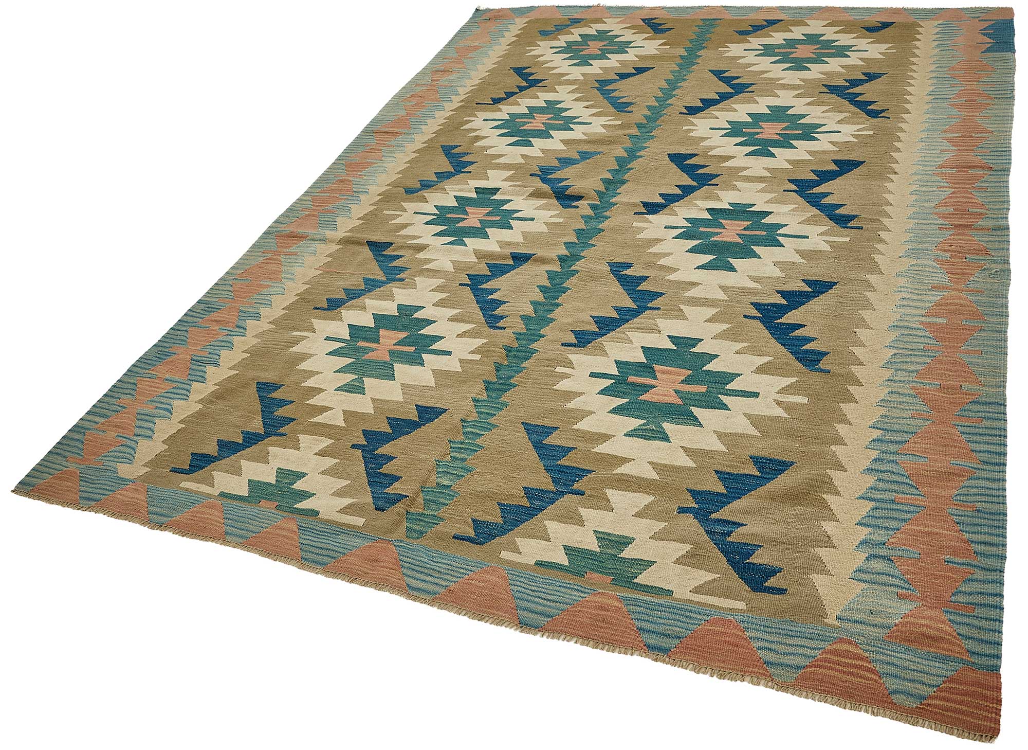 6x9 Handwoven Turkish Kilim Rug - 50601