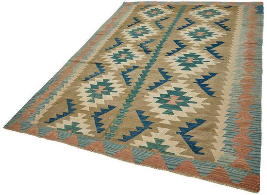 6x9 Handwoven Turkish Kilim Rug - 50601