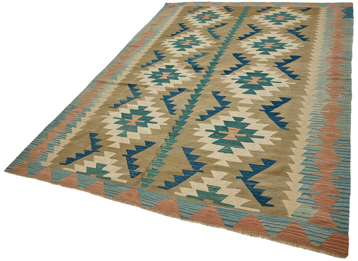 6x9 Handwoven Turkish Kilim Rug - 50601