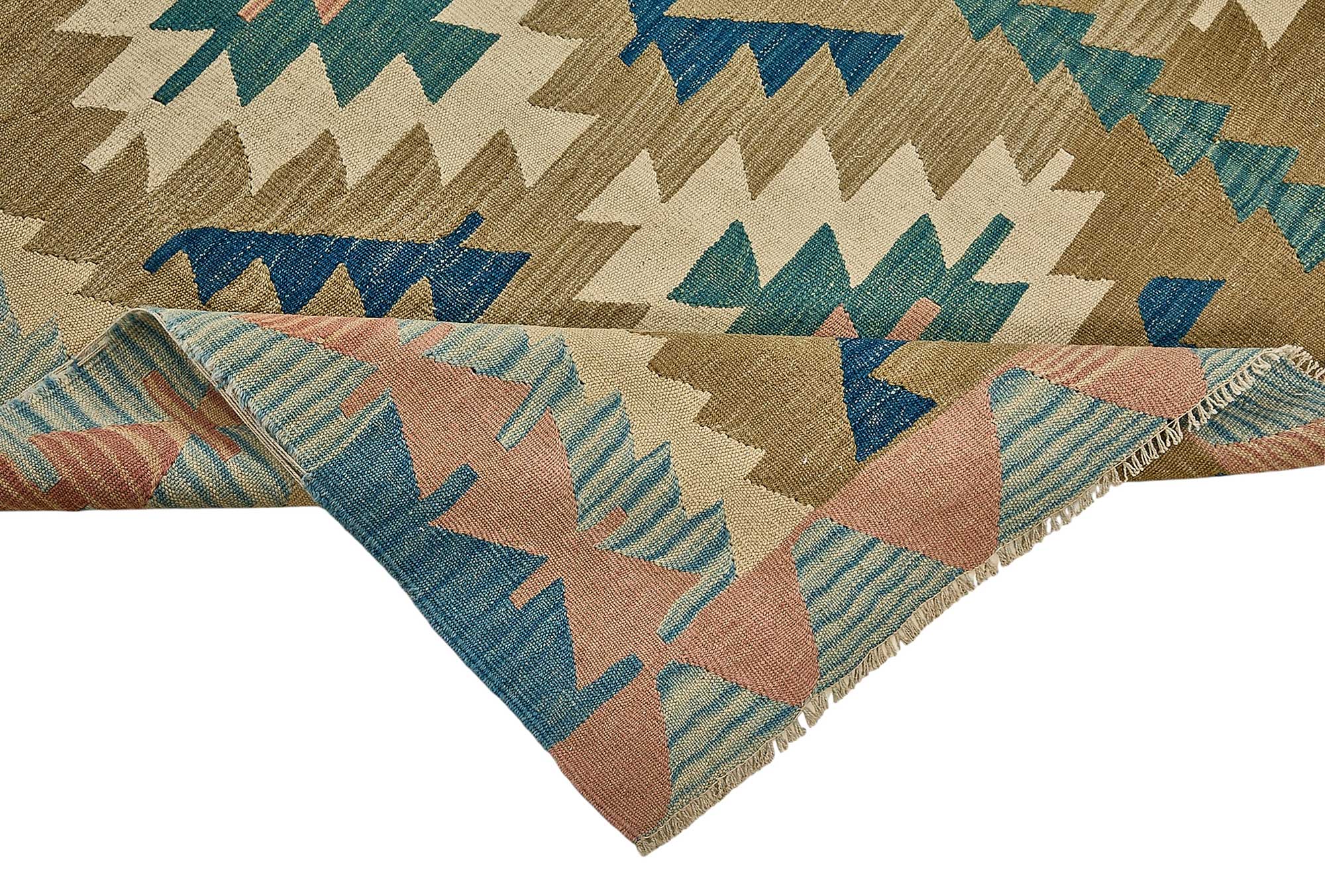 6x9 Handwoven Turkish Kilim Rug - 50601