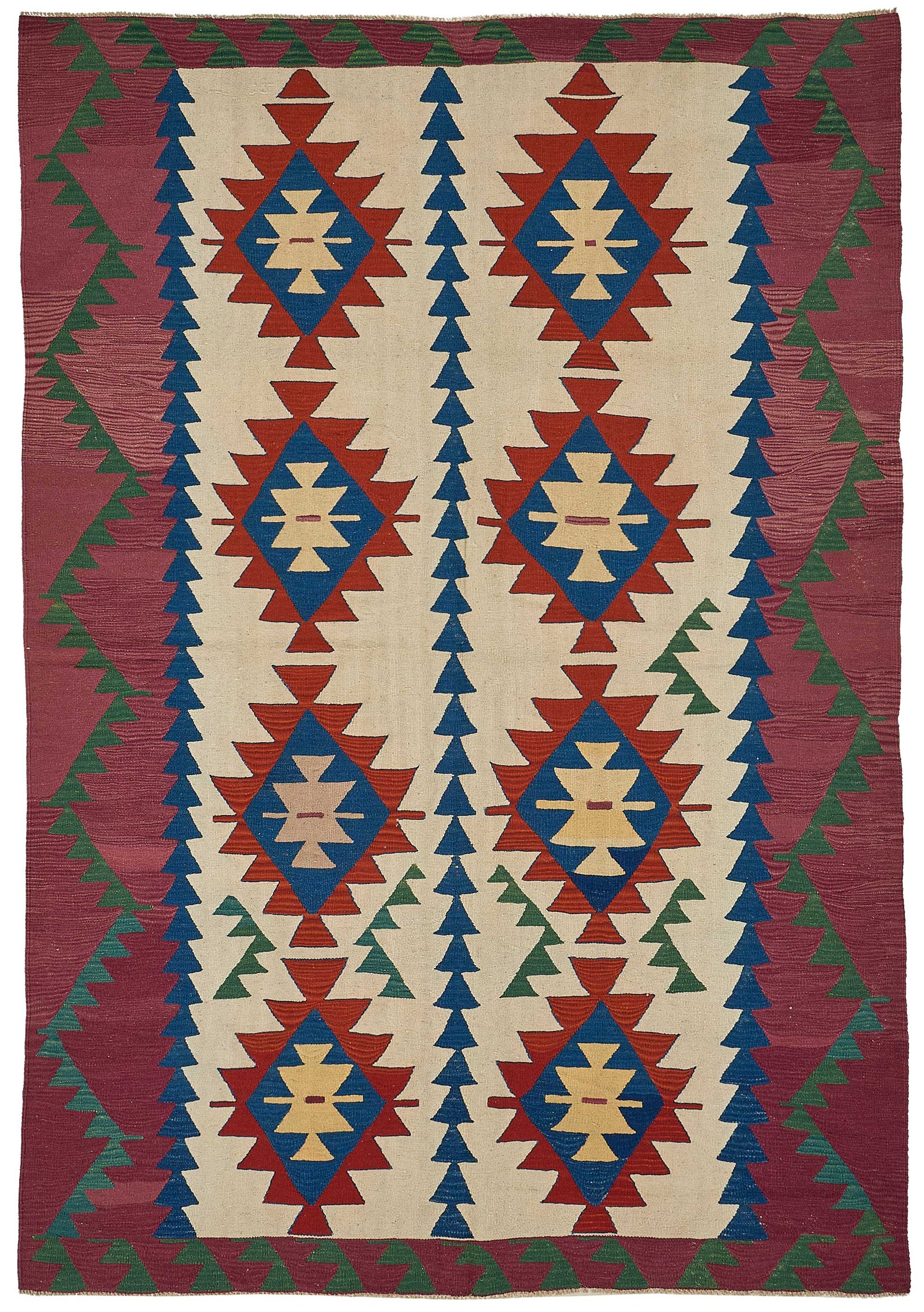 6x9 Handwoven Turkish Kilim Rug - 50602