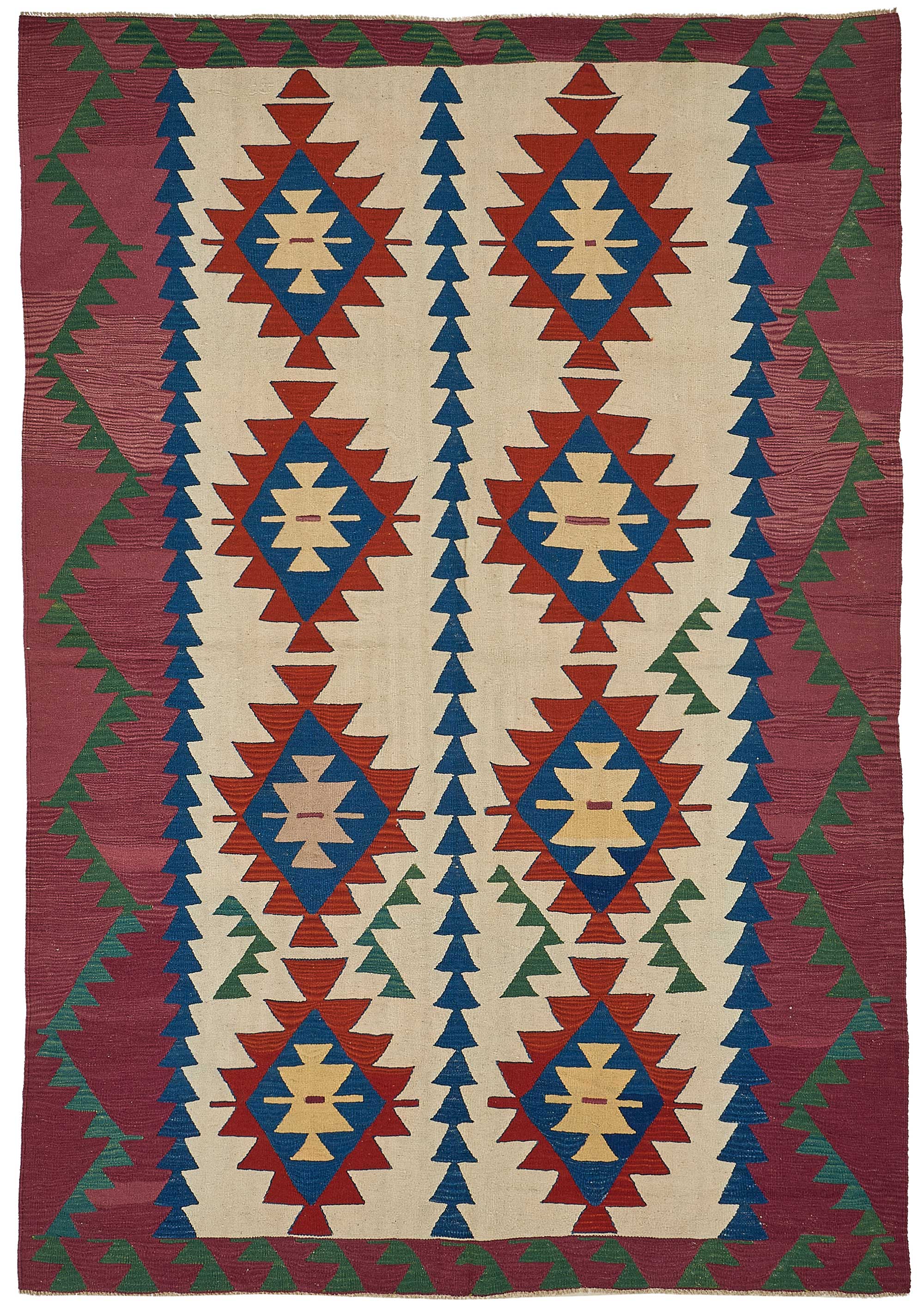 6x9 Handwoven Turkish Kilim Rug - 50602