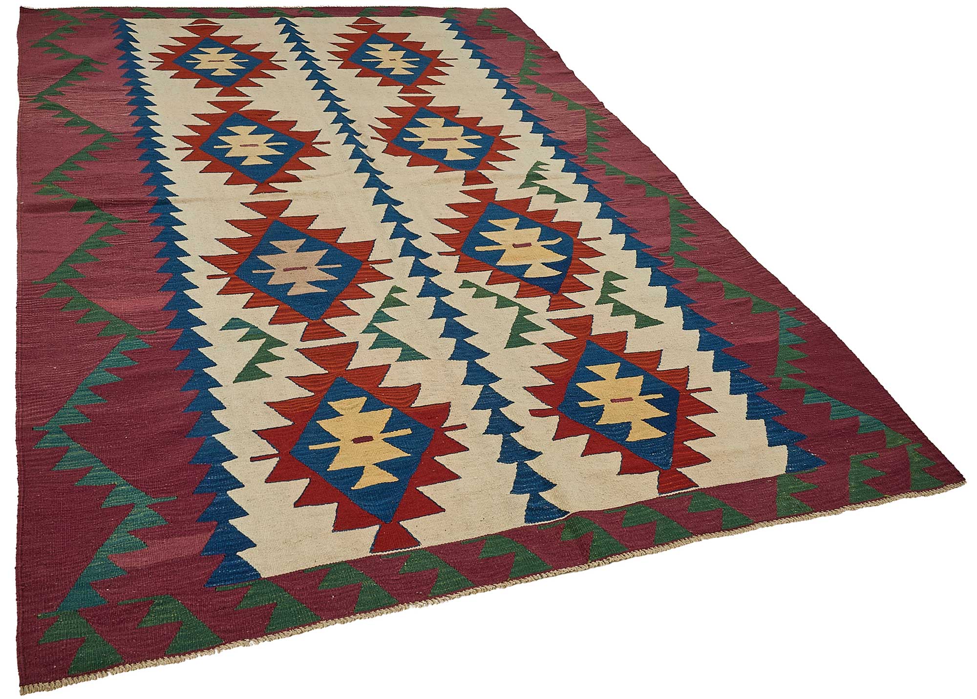 6x9 Handwoven Turkish Kilim Rug - 50602