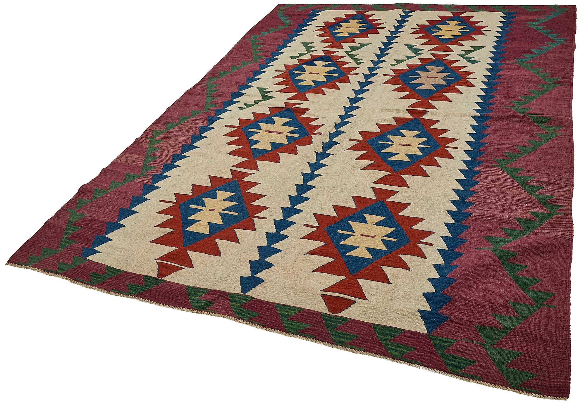 6x9 Handwoven Turkish Kilim Rug - 50602