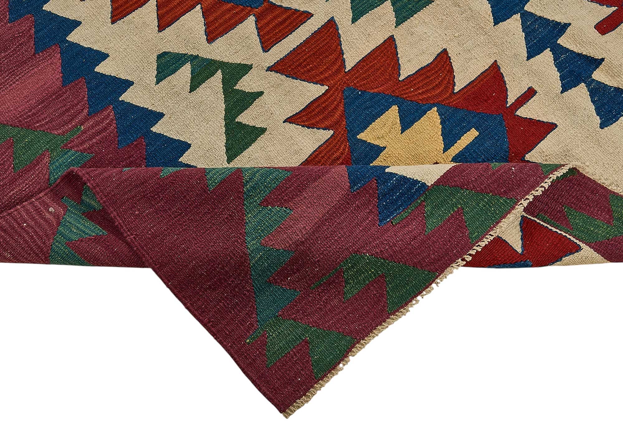6x9 Handwoven Turkish Kilim Rug - 50602