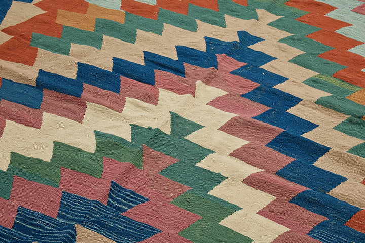 7x10 Handwoven Turkish Kilim Rug - 50603