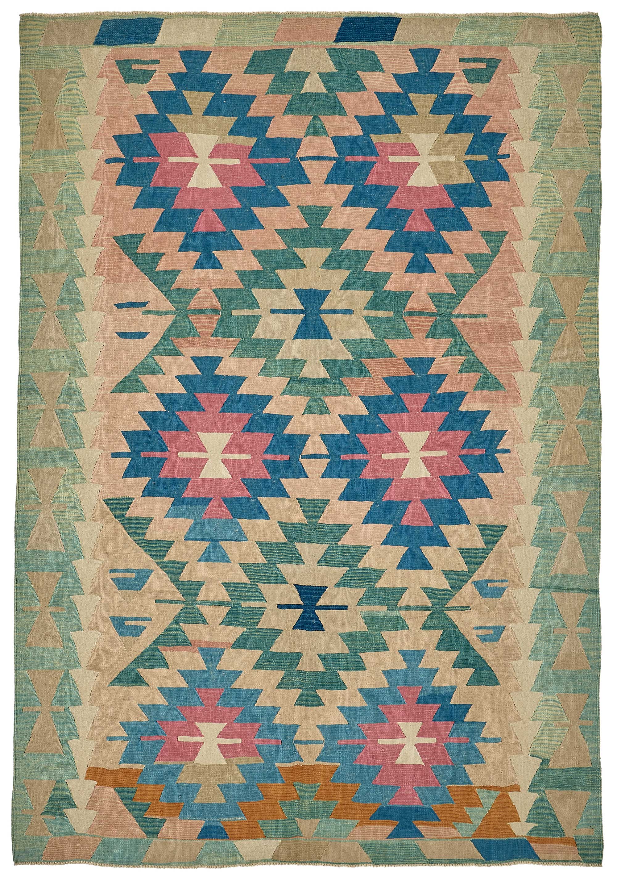 6x9 Handwoven Turkish Kilim Rug - 50604