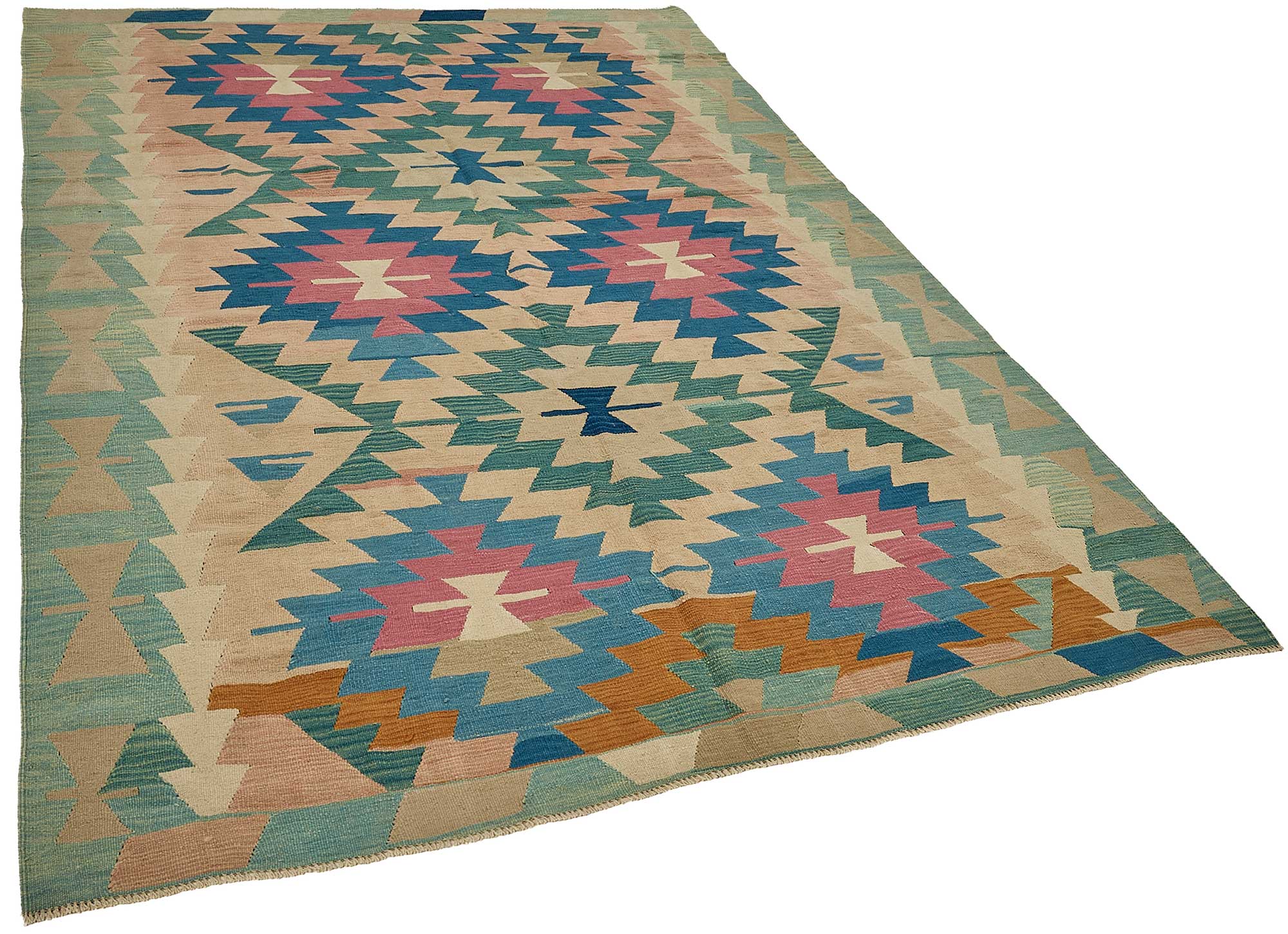 6x9 Handwoven Turkish Kilim Rug - 50604
