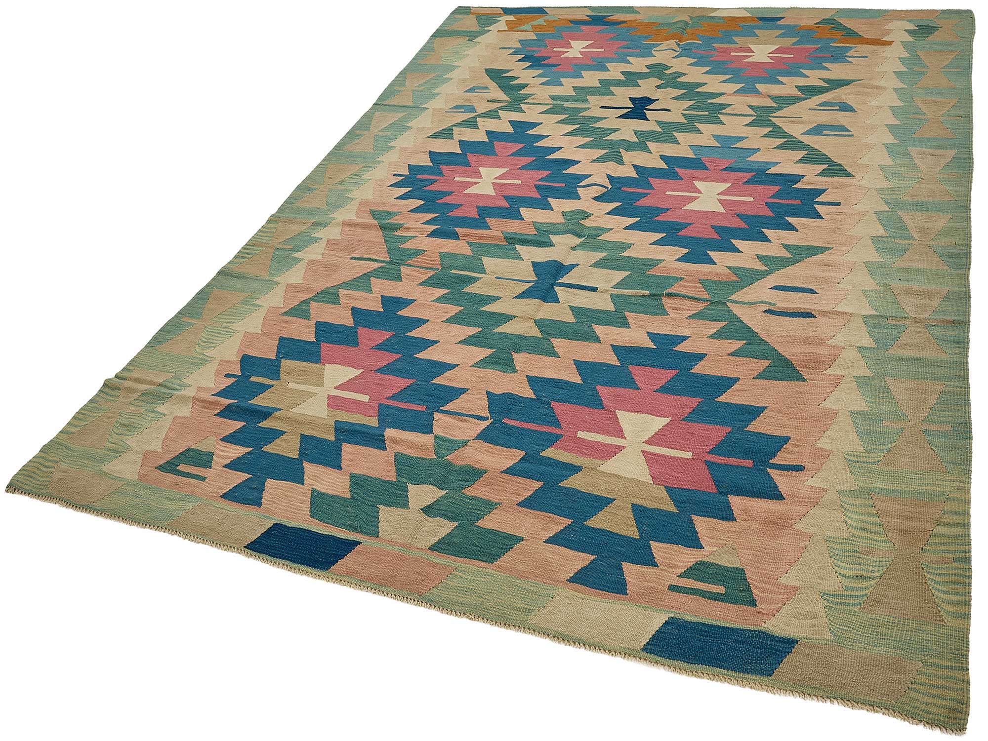 6x9 Handwoven Turkish Kilim Rug - 50604