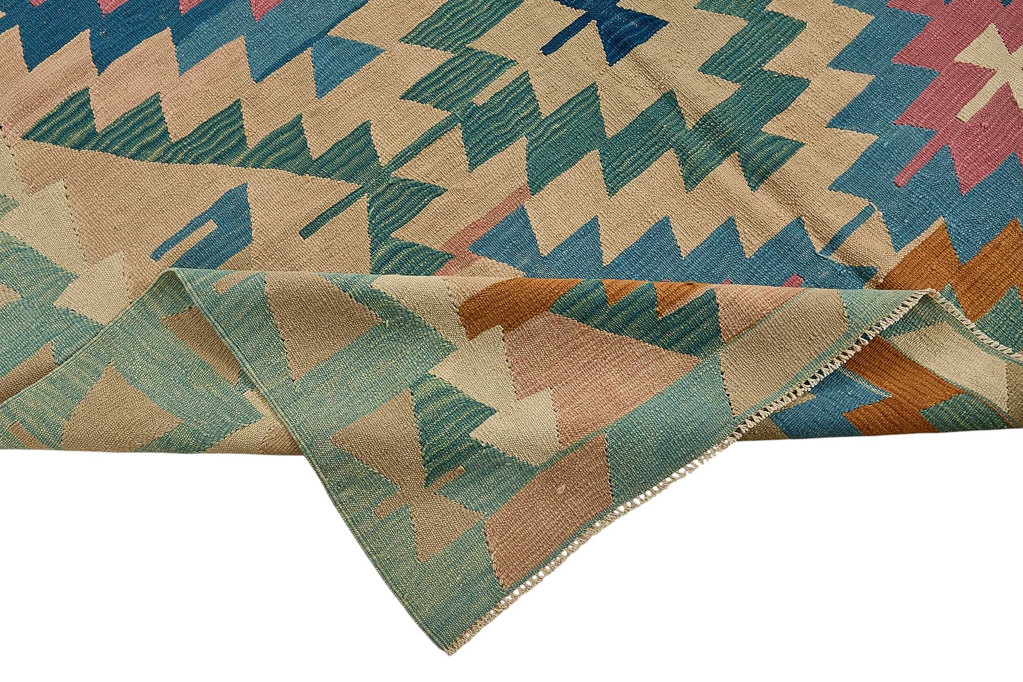 6x9 Handwoven Turkish Kilim Rug - 50604