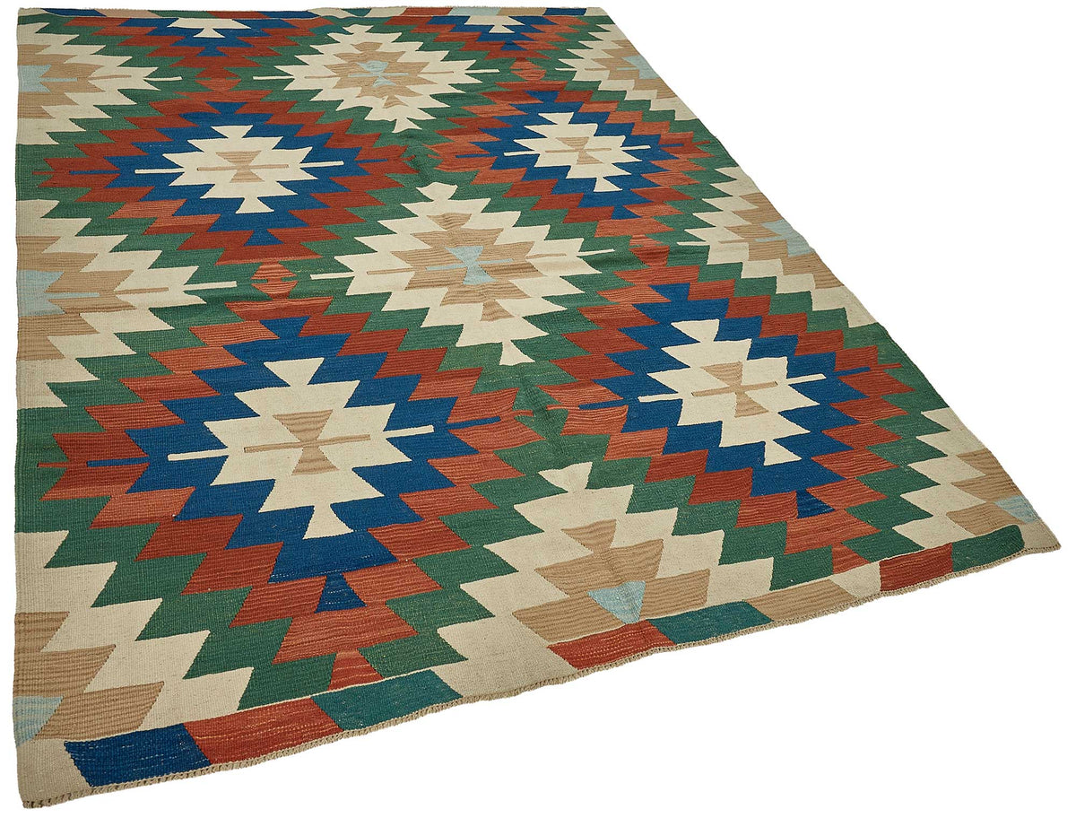 6x8 Handwoven Turkish Kilim Rug - 50605