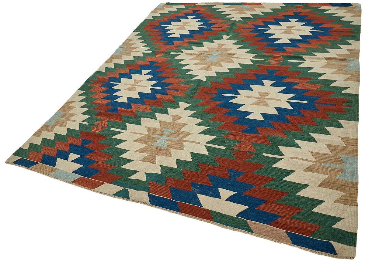6x8 Handwoven Turkish Kilim Rug - 50605