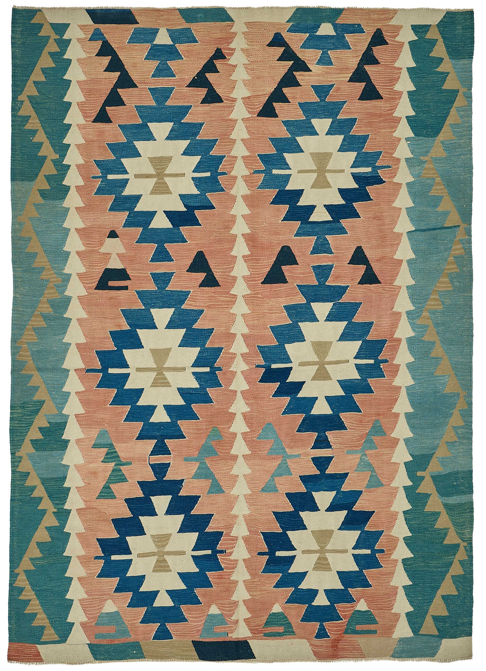 6x9 Handwoven Turkish Kilim Rug - 50606